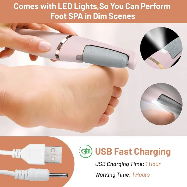 Rechargeable Electric Foot Callus Remover – Portable Pedicure Tool for Smooth & Soft Feet