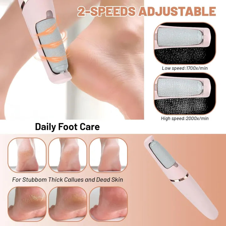 Rechargeable Electric Foot Callus Remover – Portable Pedicure Tool for Smooth & Soft Feet