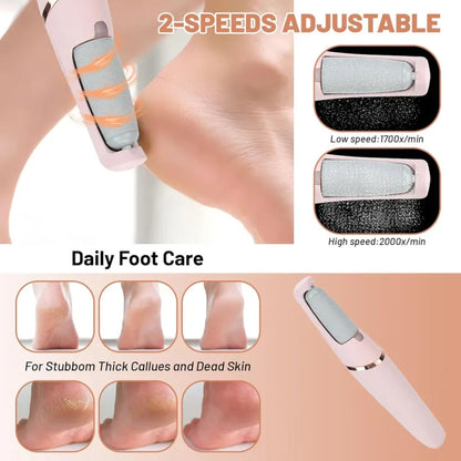 Rechargeable Electric Foot Callus Remover – Portable Pedicure Tool for Smooth & Soft Feet